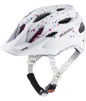 ALPINA Kaciga CARAPAX JR white polka dots 51/56